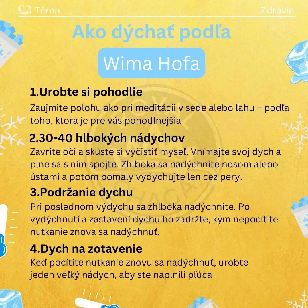 Ako dýchať podľa Wima Hofa